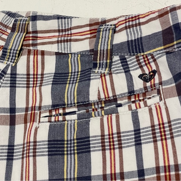 ROXY Plaid Cotton Bermuda Shorts Jr. Sz 5 - Picture 5 of 6